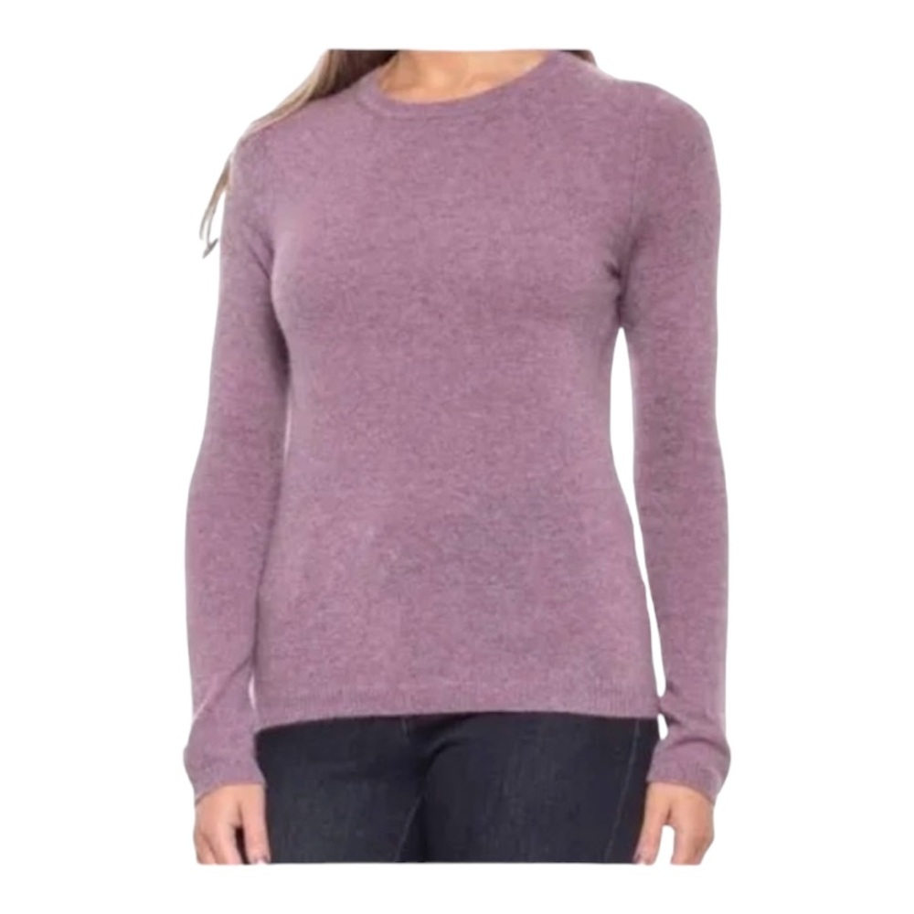 Tahari Cashmere‎ Long Sleeve Sweater Plum Color XS